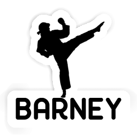 Sticker Barney Karateka Image