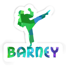 Karateka Sticker Barney Image