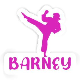 Barney Sticker Karateka Image