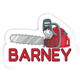 Chainsaw Sticker Barney Image