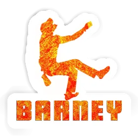 Sticker Barney Climber Image