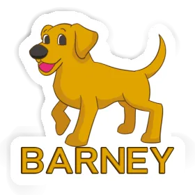 Sticker Dog Barney Image