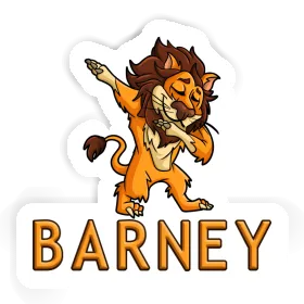 Sticker Dabbing Lion Barney Image