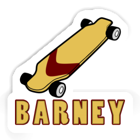 Barney Sticker Longboard Image