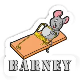 Mouse Sticker Barney Image