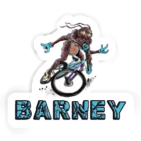 Biker Sticker Barney Image