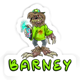 Sticker Sprayer Barney Image