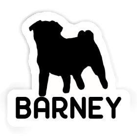 Sticker Barney Pug Image