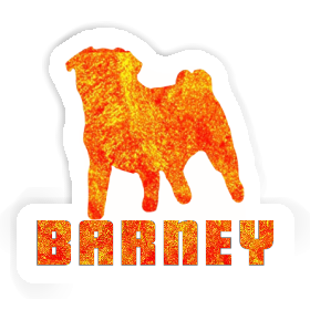 Barney Sticker Pug Image