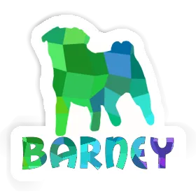 Barney Sticker Pug Image