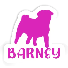 Pug Sticker Barney Image