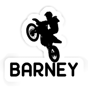 Barney Sticker Motocross Rider Image