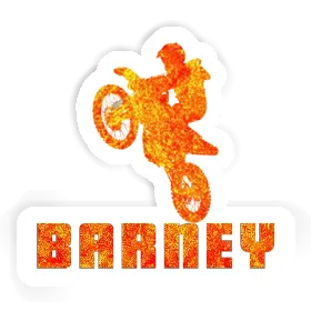 Sticker Barney Motocross Rider Image