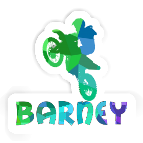 Sticker Barney Motocross Rider Image