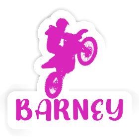 Motocross Rider Sticker Barney Image