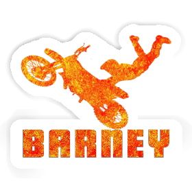 Sticker Barney Motocross Rider Image