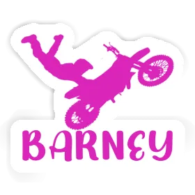 Sticker Barney Motocross Rider Image