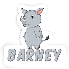 Rhino Sticker Barney Image