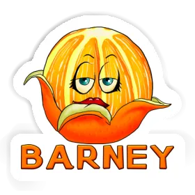 Orange Sticker Barney Image