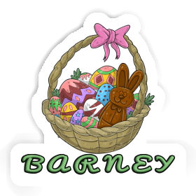 Barney Sticker Easter basket Image