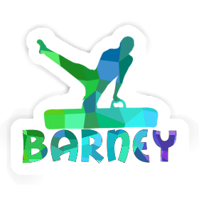 Barney Sticker Gymnast Image