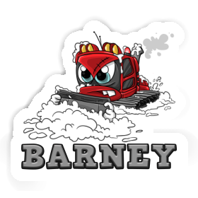 Barney Sticker Snow groomer Image