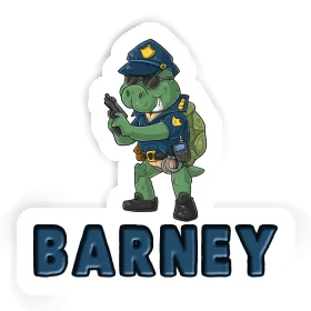 Sticker Barney Officer Image