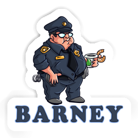 Sticker Police Officer Barney Image