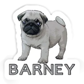 Pug Sticker Barney Image