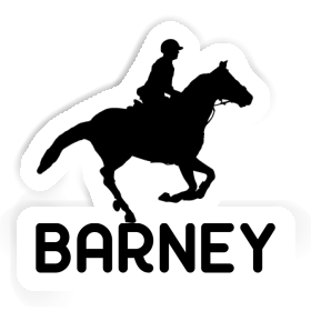 Sticker Barney Horse Rider Image