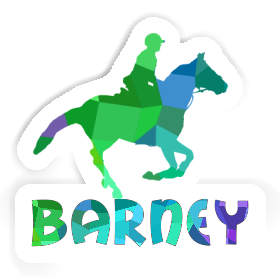 Barney Sticker Horse Rider Image