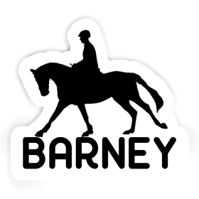 Barney Sticker Horse Rider Image