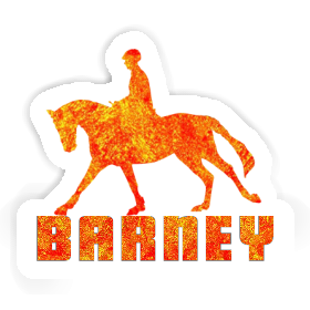 Sticker Barney Horse Rider Image