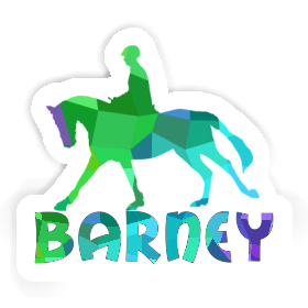 Sticker Horse Rider Barney Image