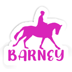 Sticker Horse Rider Barney Image