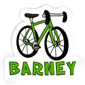 Racing Bicycle Sticker Barney Image