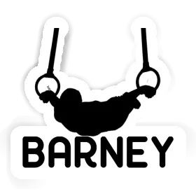 Sticker Barney Ring gymnast Image