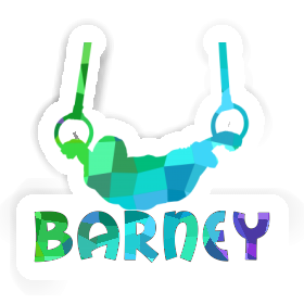 Sticker Ring gymnast Barney Image