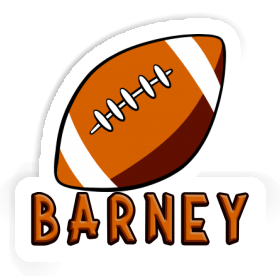 Sticker Barney Rugby Image