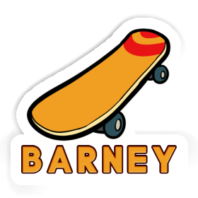 Sticker Barney Skateboard Image