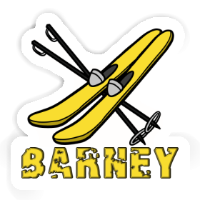 Ski Sticker Barney Image