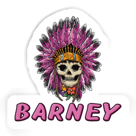 Ladys Skull Sticker Barney Image