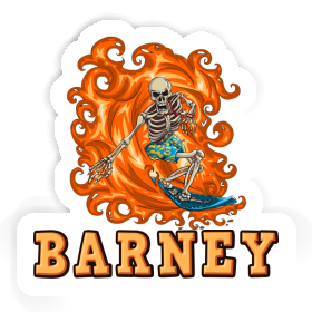 Sticker Barney Surfer Image