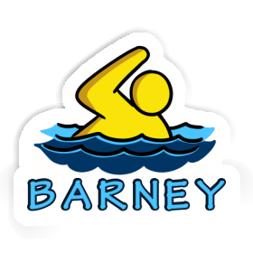 Swimmer Sticker Barney Image