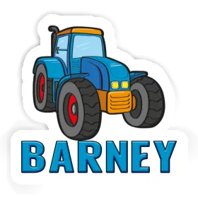 Sticker Tractor Barney Image