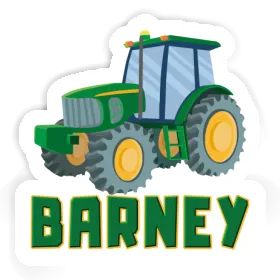 Sticker Tractor Barney Image