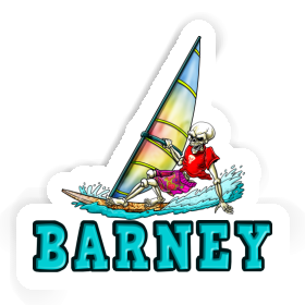 Sticker Surfer Barney Image