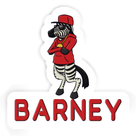 Zebra Sticker Barney Image