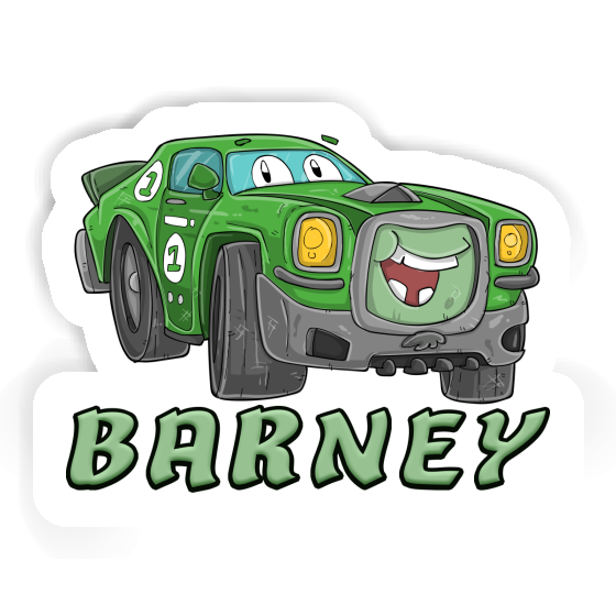 Sticker Race car Barney Gift package Image