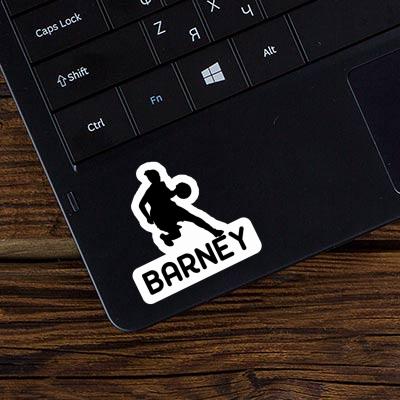 Autocollant Barney Joueuse de basket-ball Laptop Image